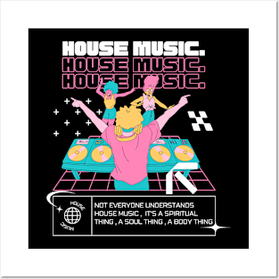 HOUSE MUSIC  - Dj Dancefloor (pink) Posters and Art